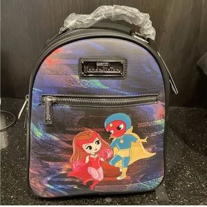 LOUNGEFLY MARVEL WANDA VISION SCARLET WITCH MINI BACKPACK~ WITH TAGS~ BRAND NEW~